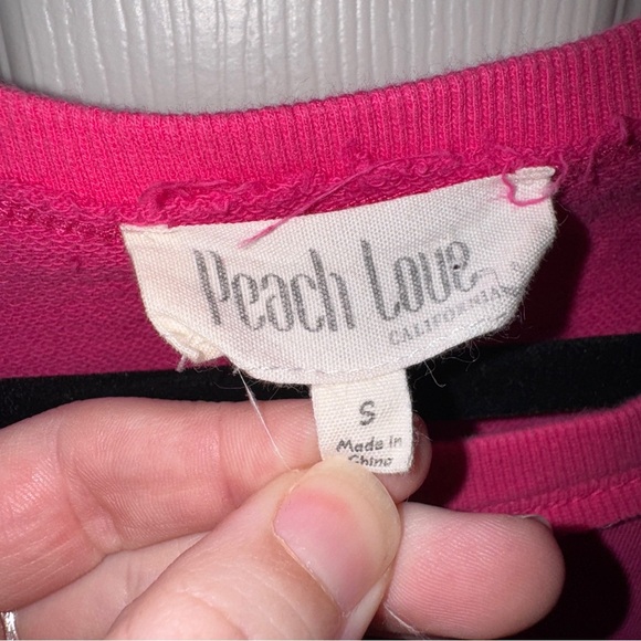 Peach Love Preppy Cropped Sweatshirt - Picture 6 of 11
